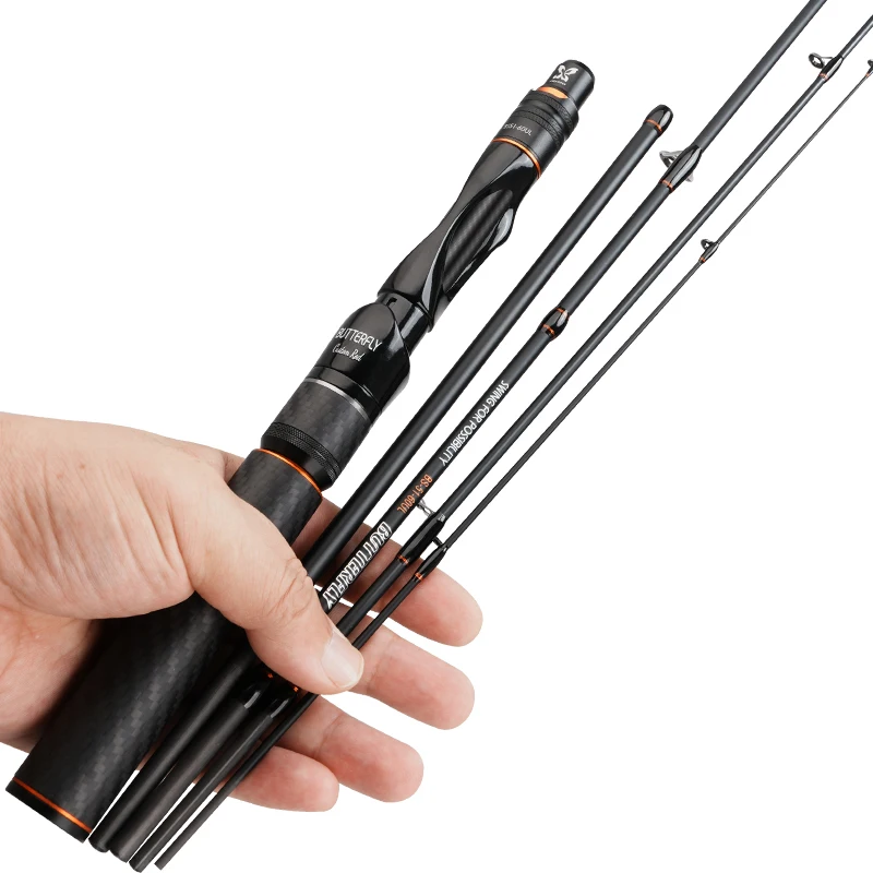 Histar Butterfly 1,55 m-2,28 m 4 + 1 secciones guía de cerámica interior peso ligero caña de pescar portátil de alto carbono - imagen 2