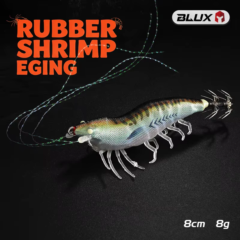 BLUX Wood Shrimp Señuelo Eging con Luz UV – Imitación de Gambas - imagen 4
