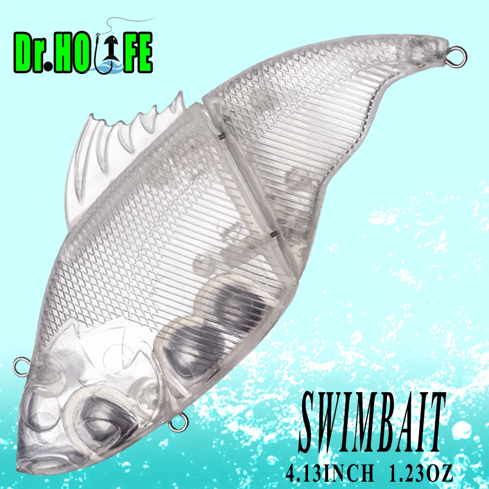 Dr.Holife Swimbait sin pintar 10.5cm – Señuelo duro hundido con sonajero - imagen 4