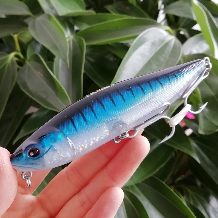 Señuelo de pesca con lápiz flotante, Wobblers de 115mm/25,5g, cebo duro de alta calidad, aparejos de pesca para lubina, pececillos, 5 uds. - imagen 2