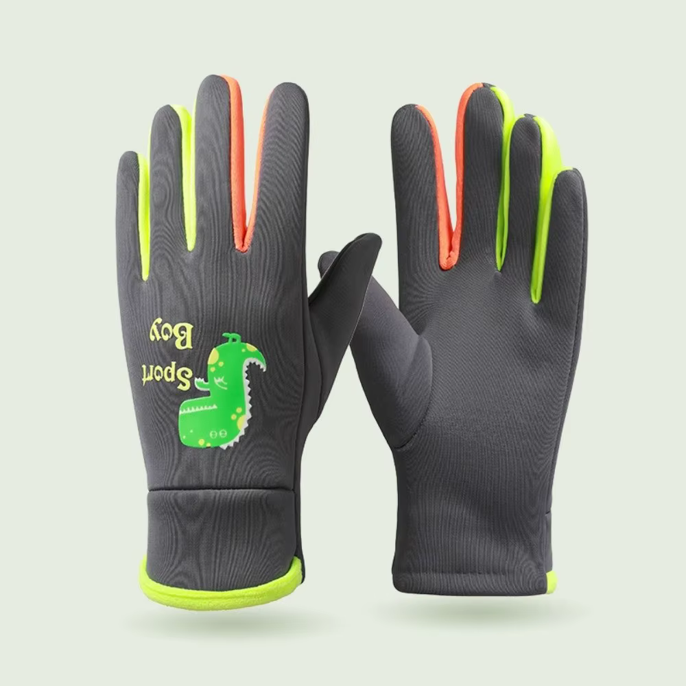 Guantes dinosaurio cálidos reflectantes a prueba de viento niños - imagen 4