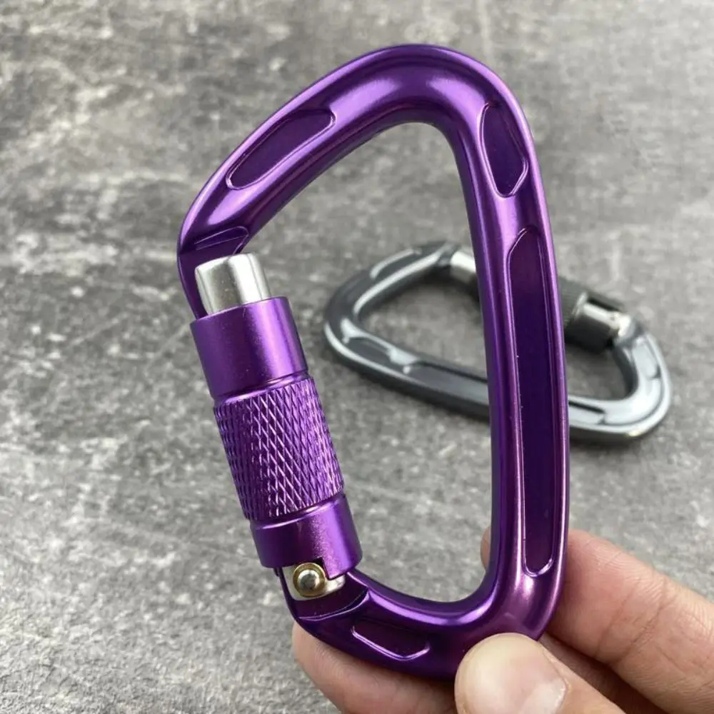 Mosquetón de pesca aluminio 25KN forma D – Bloqueo de seguridad - imagen 5