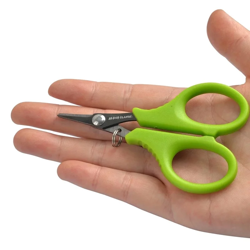 Stainless Steel Mini Fishing Use Scissors Portable Shape Scissors Plier Cut PE Braid Line Fishing Tools Sea Fishing Accessories - imagen 3
