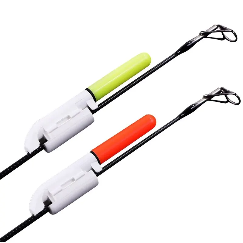 Caña electrónica de pesca impermeable, palo luminoso de luz LED, aparejos flotantes extraíbles, pesca nocturna en roca, batería útil - imagen 2