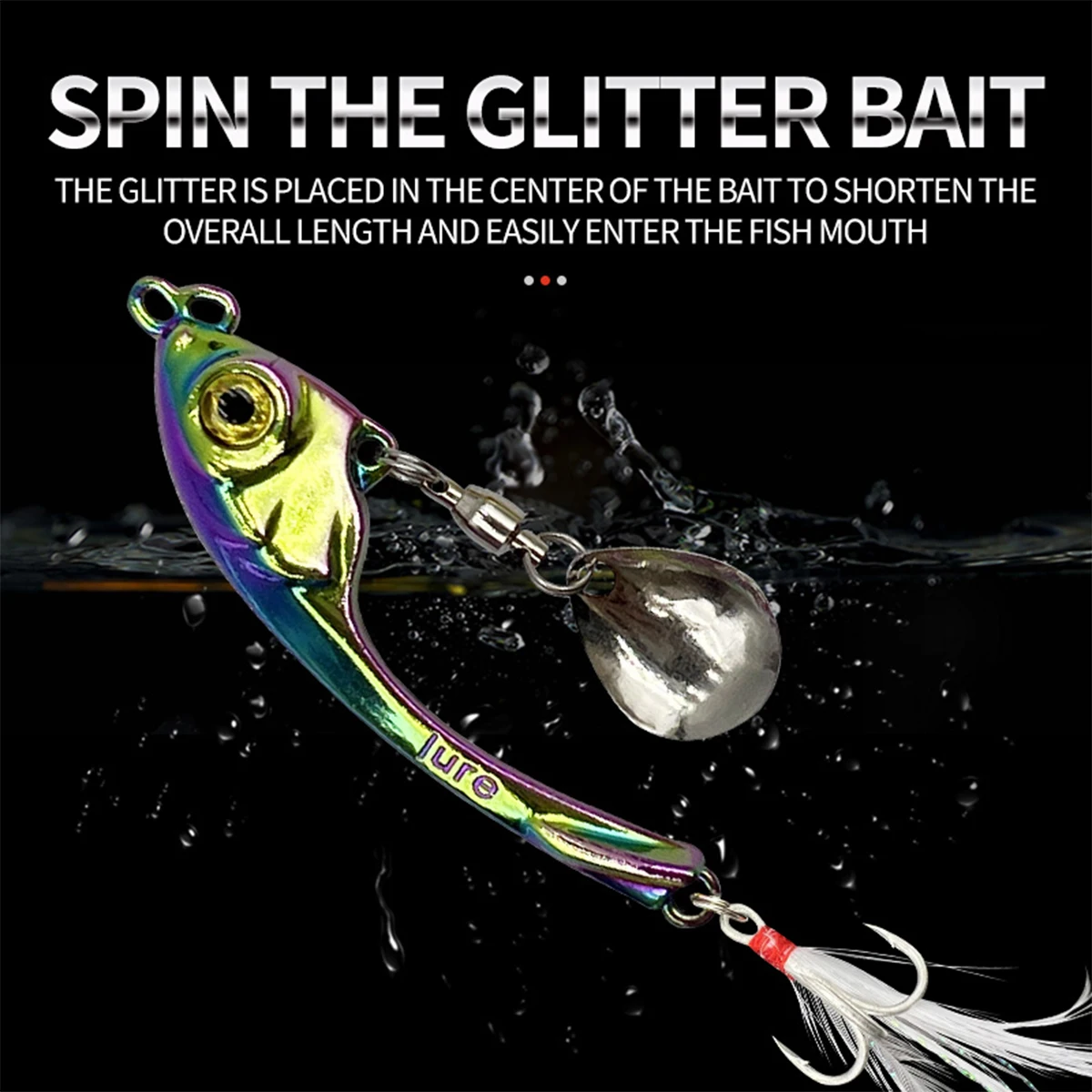 Juego de Señuelos de Pesca giratorios de Metal, cebo de pulpo, cuchara de hoja de cobre, sábalo de lubina, 7g, 10g, 15g, 5 unidades - imagen 4
