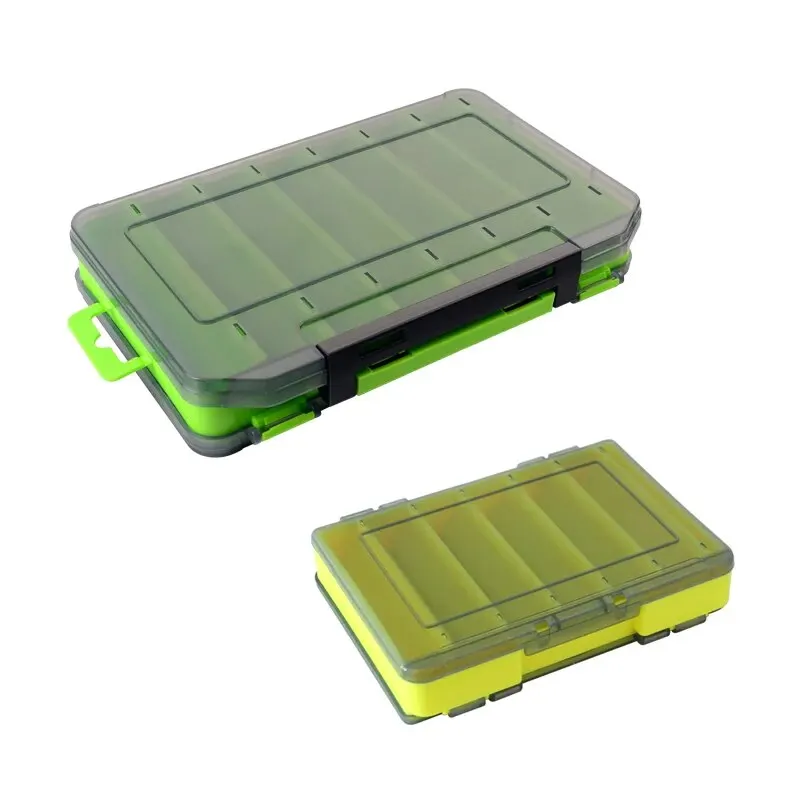 Caja de almacenamiento de aparejos de pesca de doble cara para señuelos giratorios, caja de herramientas Egi, estuche de cebo Artificial, organizador de accesorios de pescador - imagen 5
