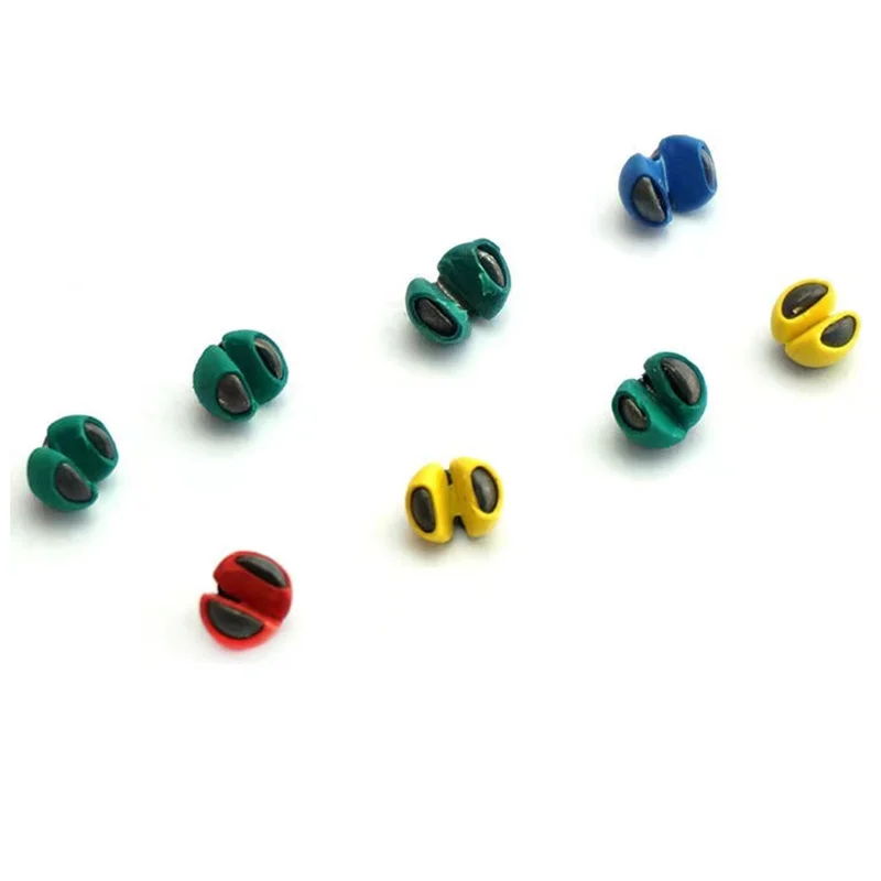 ZYZ Clip de pesca de goma de envoltura de plomo, línea No dañina, 5 tamaños, Pellet de plomo colorido, lago, río, carpa, pesca de plomo de hundimiento rápido - imagen 2