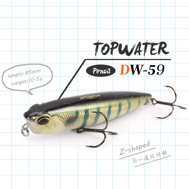 TSURINOYA Señuelos Lápiz DW59 - Vista principal del juego