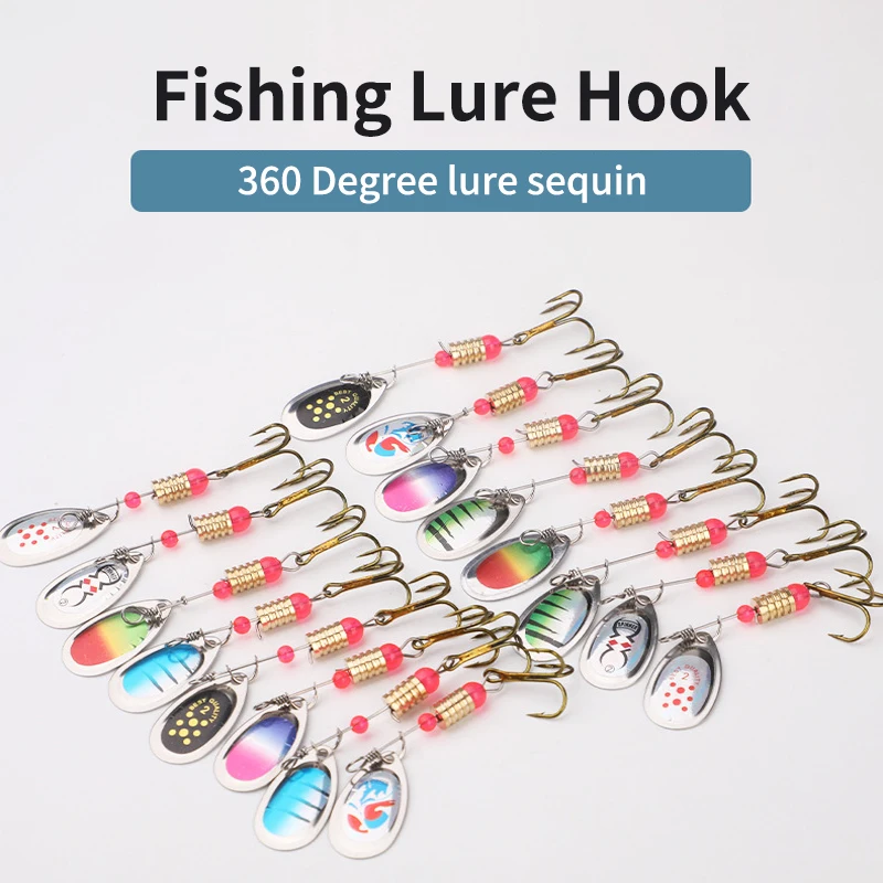 Ruke 16 unids/lote cuchara de Metal Spinner señuelo 3,4g Jig Spoonbait Crankbaits pesca Wobblers para Lucio conjunto de ganchillo cebos aparejos - imagen 2