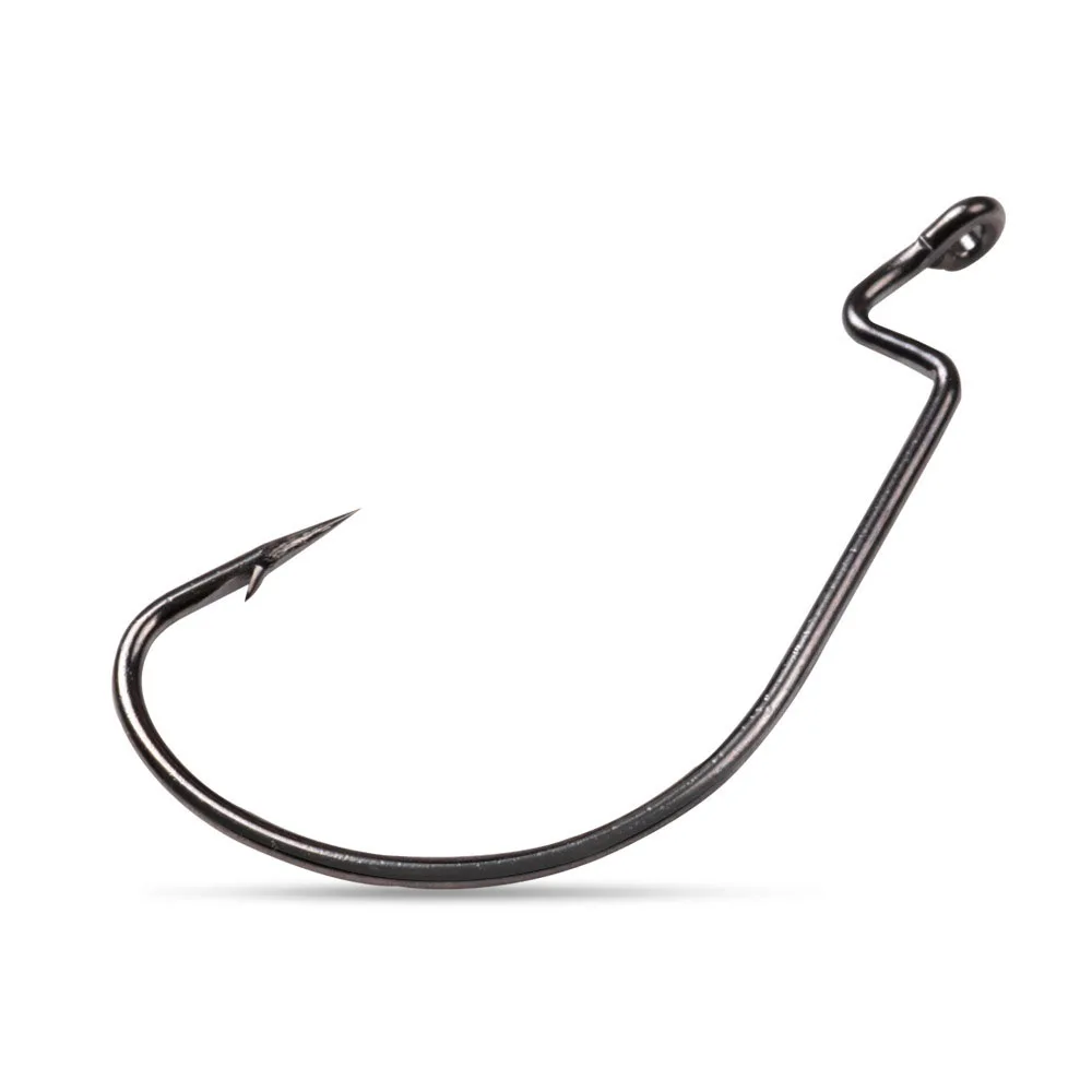 Anzuelo Offset Texas Rig EWG delgado vientre ancho lubina pargo - imagen 2