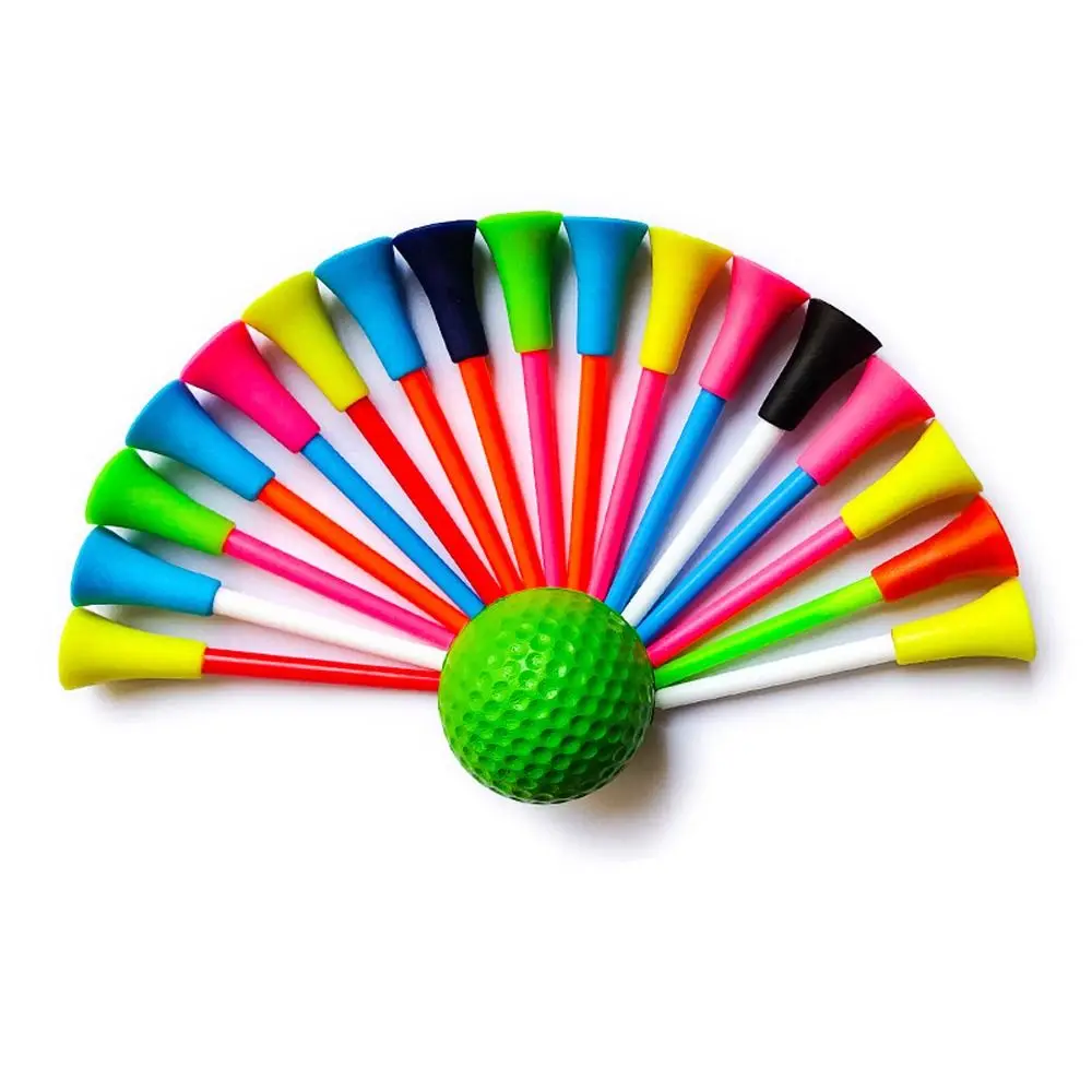 Lote de 50 camisetas de Golf de 42mm/54mm /70mm, soporte para pelotas de Golf de colores mezclados, de plástico ligero, para entrenamiento - imagen 2