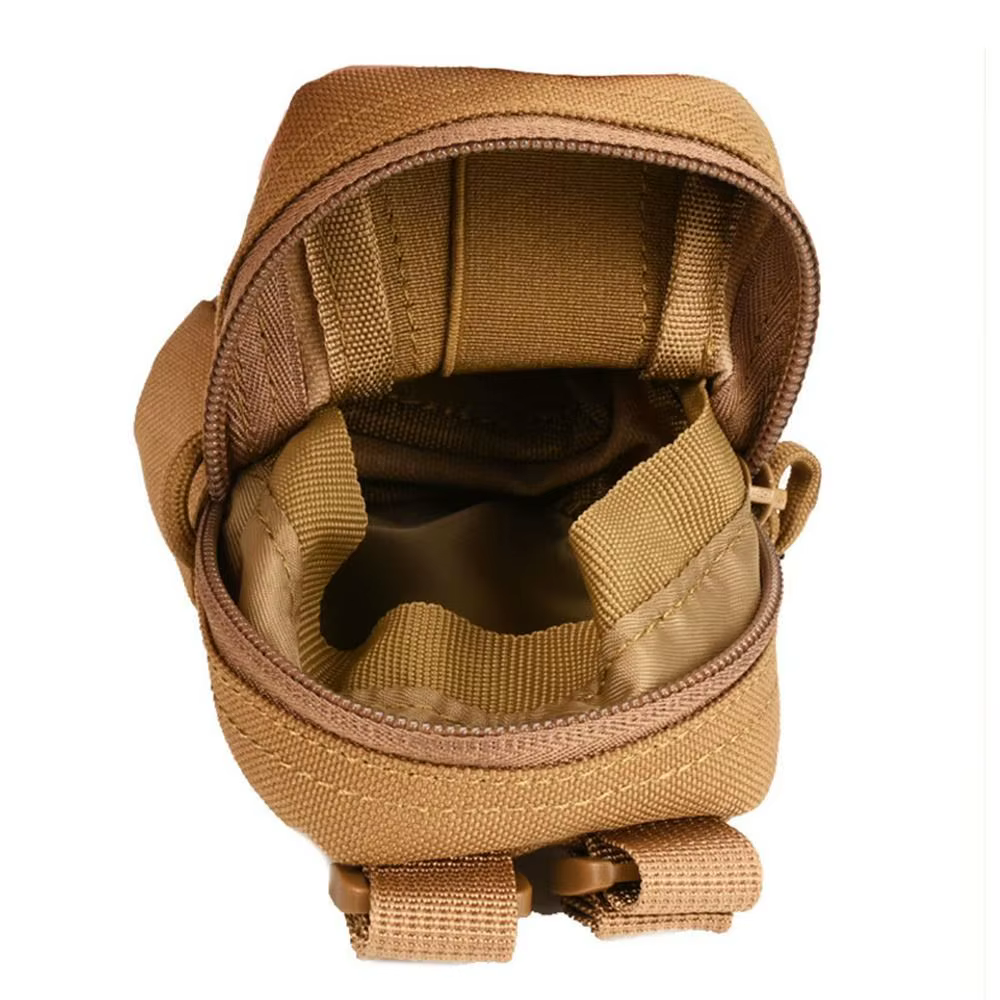 Bolsa para guantes con cinturón de nailon resistente, bolsa de accesorios Molle portátil de Color sólido, almacenamiento multifuncional, bolsa de caza al aire libre, moneda