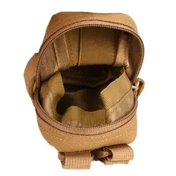 Bolsa para guantes con cinturón de nailon resistente, bolsa de accesorios Molle portátil de Color sólido, almacenamiento multifuncional, bolsa de caza al aire libre, moneda