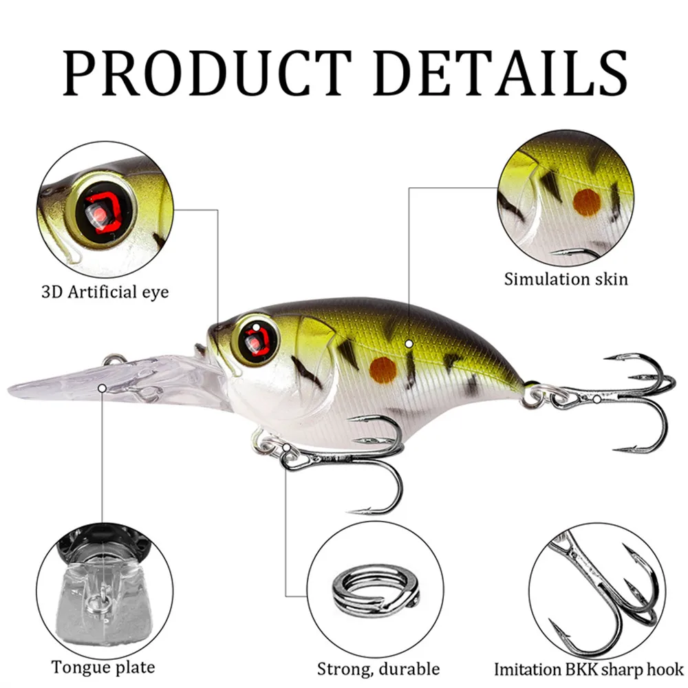 Little Fat Mino Crankbait 11g – Wobbler Flotante Japonés Ruidoso - imagen 2