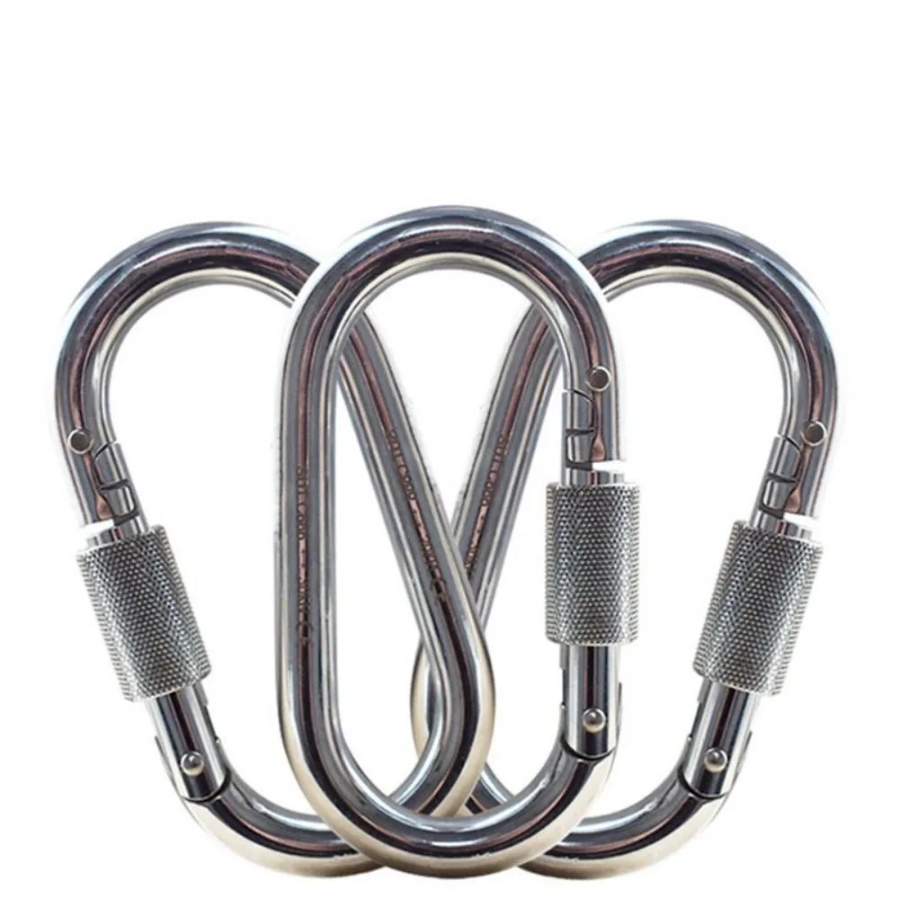 Mosquetón de seguridad profesional 25KN, aleación de acero, multicolor, cerradura de seguridad para escalada, herramienta para ascend al aire libre - imagen 3