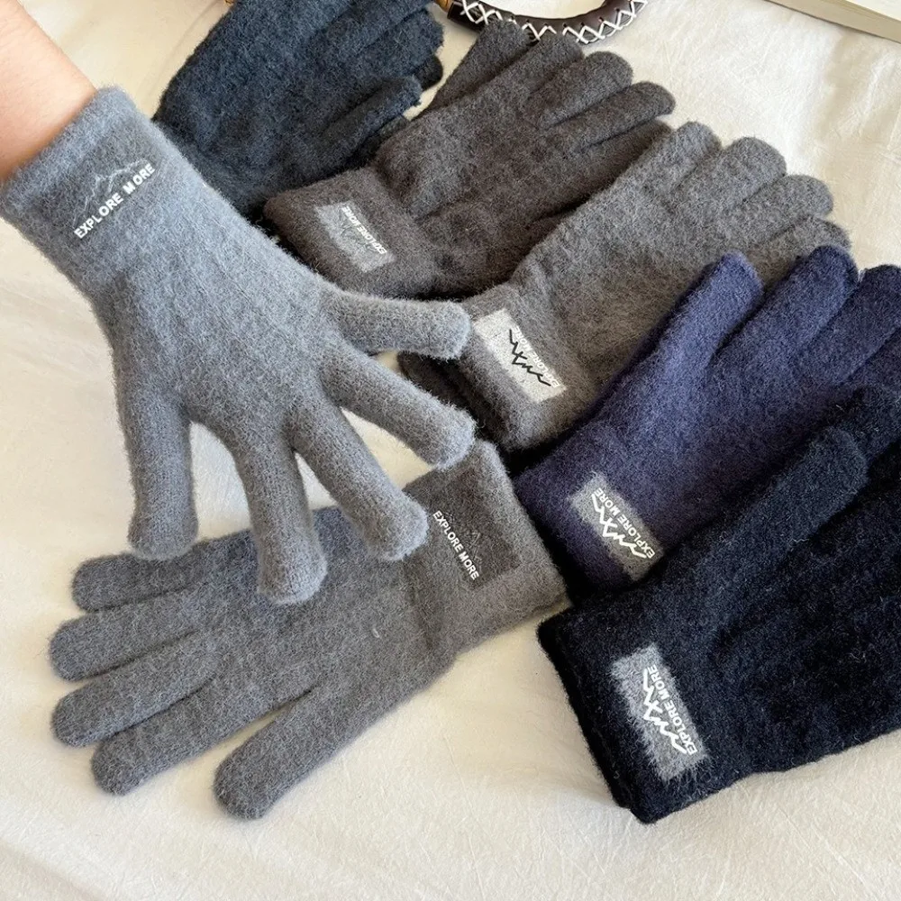 Guantes de moda a prueba de frío, guantes cálidos gruesos informales, manoplas a prueba de viento para invierno - imagen 3