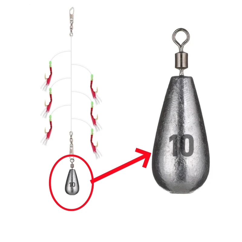 10 PCS 10g sinker
