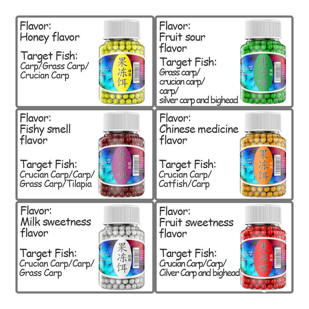 Cebo de gelatina de 85g, gancho de Pellet de pesca, hierba de carpa cruciana, cuentas de pesca de ráfaga, cuentas uniformes, cebo de píldora para morder - imagen 5