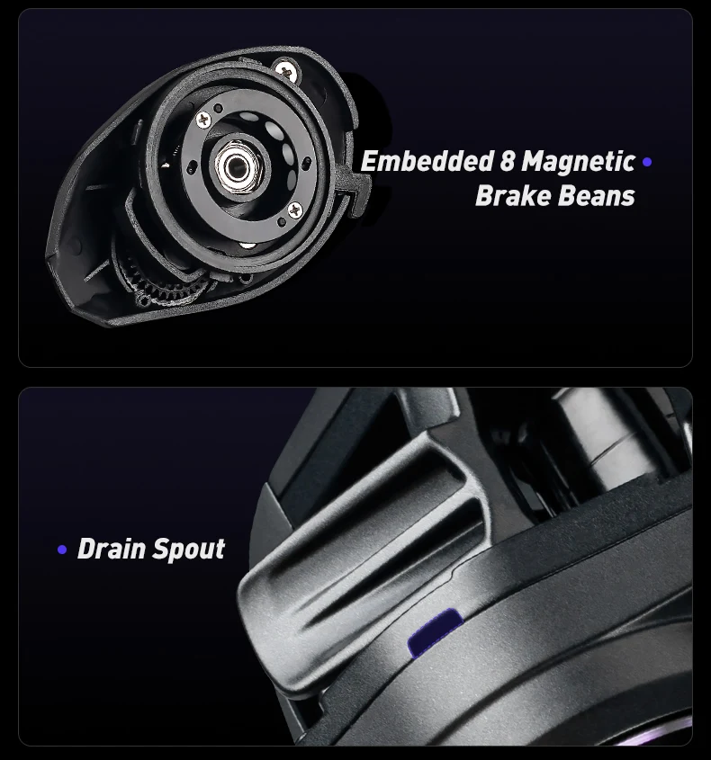 Experiencia Precisión y durabilidad mejoradas con nuestras 8 cuentas de frenos magnéticos incrustados y diseño avanzado de boquilla de drenaje