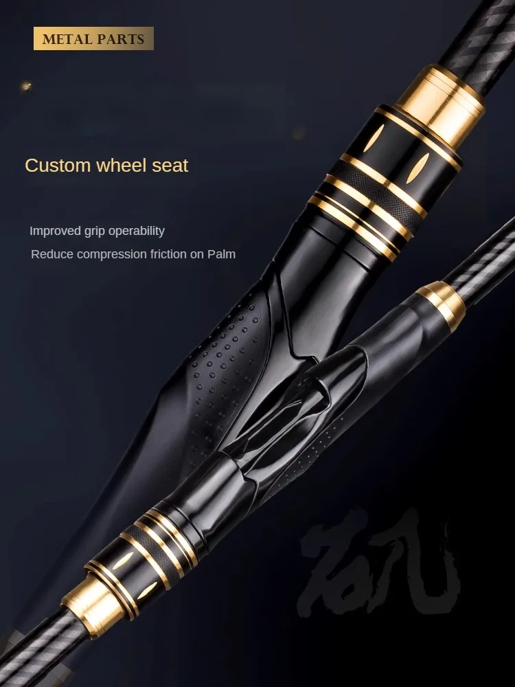 Caña de pescar en roca ultraligera súper dura, guía grande, caña de lanzamiento de distancia de alto carbono, caña de pescar telecópica de doble propósito para mar - imagen 5