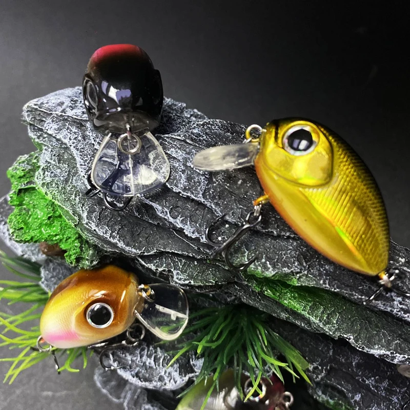 Mini cebos flotantes para Pesca, Señuelos duros artificiales, Wobbler, Topwater, Lucio, perca, Swimbait, 1 piezas, 35mm, 3,7g - imagen 4