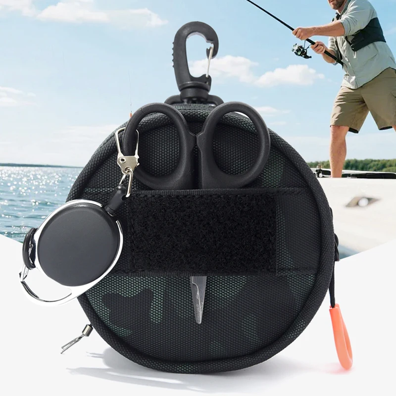 Bolsa táctica MOLLE de pesca – Organizador con soporte para alicates - imagen 2