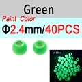 2.4mm Green 40pcs