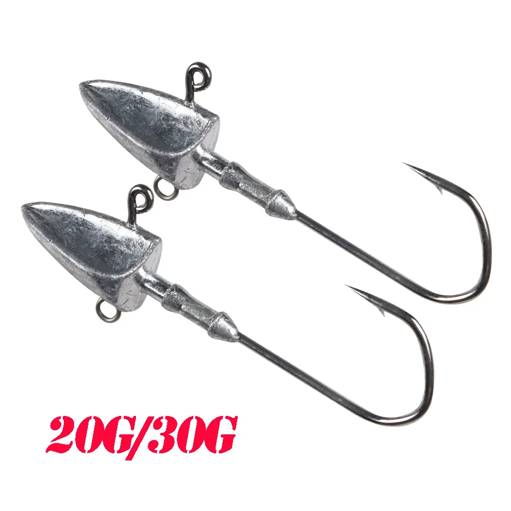 Anzuelos Jig Head Testar tipo barco – Cabeza triangular para vinilo - imagen 2