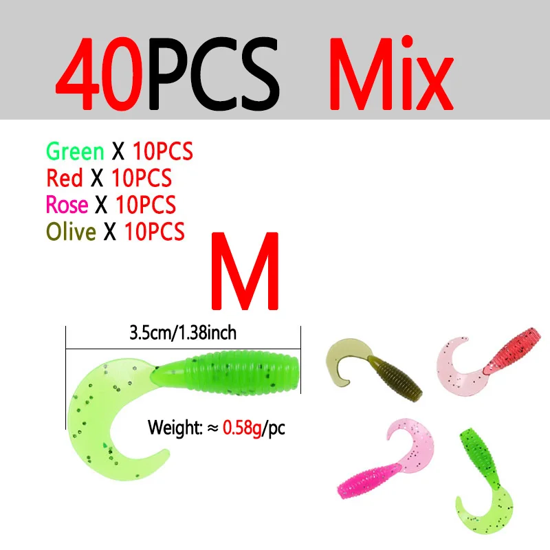 40pcs Mix Color M