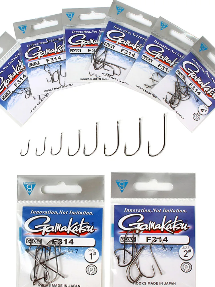 Anzuelos de pesca F314, anzuelos circulares de alto carbono, Maruseigo, carpa japonesa, 1 paquete - imagen 2