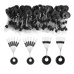 Tacones de Corcho con Cuentas Negras - Flotadores de Pesca