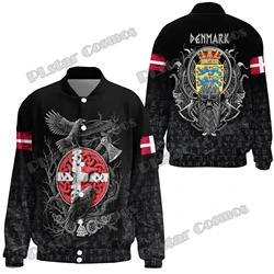 Chaqueta gruesa con estampado 3D de tatuaje para hombre, chaqueta de béisbol con cuello alto, Unisex, informal, invierno, FX40