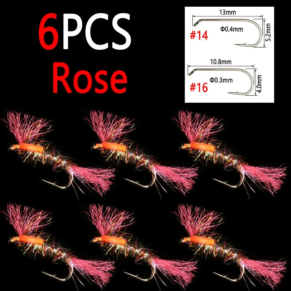 6pcs Rose