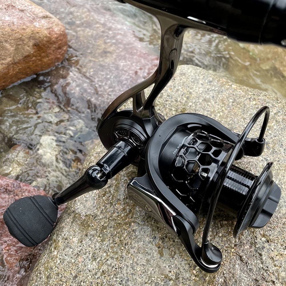 GHOTDA-carrete de Metal giratorio para pesca, rueda de Pesca de Mar serie GTA 1000-7000, señuelo para lanzar - imagen 5