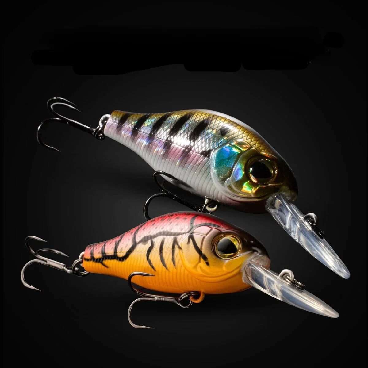 Señuelo de pesca Crankbaits, Wobblers flotantes de 55mm y 65mm para Lucio, buceo profundo, señuelos de pececillo para cebo de pesca, aparejos de pesca - imagen 2