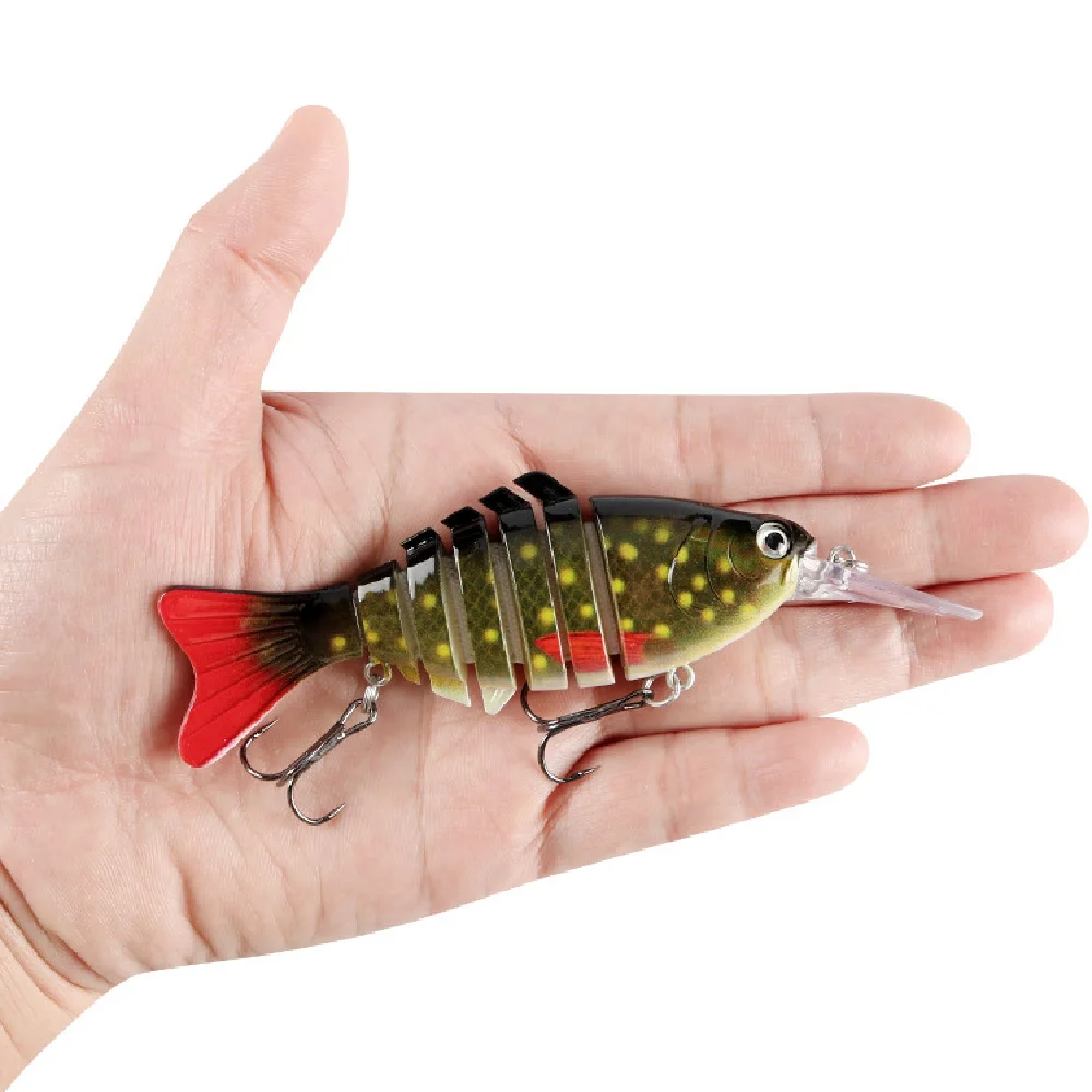 1 Uds. Señuelos de pesca con cebo de natación Wobblers 12cm 17g Artificial multisección SwimBait Crankbait JerkBait Trolling Pike carpa aparejos - imagen 2