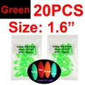 20pcs 1.6in green