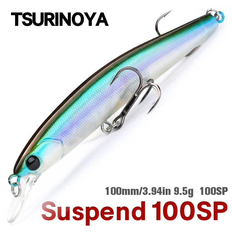 TSURINOYA nuevo señuelo de pesca de pececillo suspendido DW70 100SP 100mm 9,5g Swimbait Artificial Wobbler Jerkbait Lucio señuelo de lubina Crankbait - imagen 2