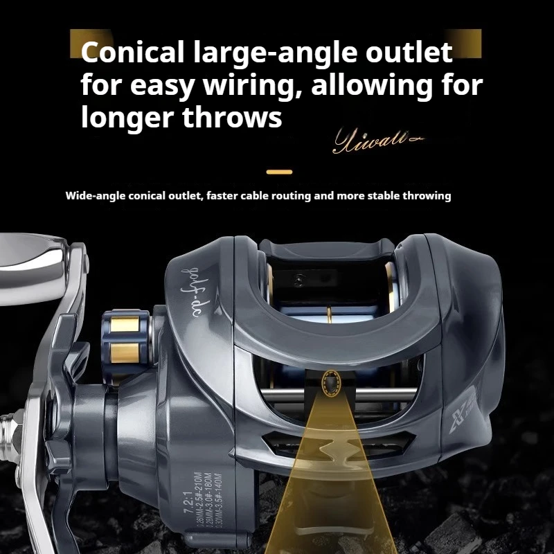 Carrete de pesca Neue XWL con freno dual y línea antiexplosión - imagen 5