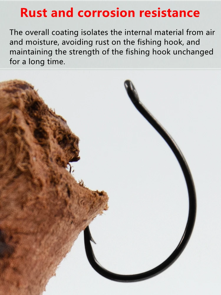 BKK Zhenhun-anzuelo de pesca de acero con alto contenido de carbono, anzuelo cracky afilado con púas, anzuelo de carpa, anzuelo blando antioxidante, 8003, 8103 - imagen 5