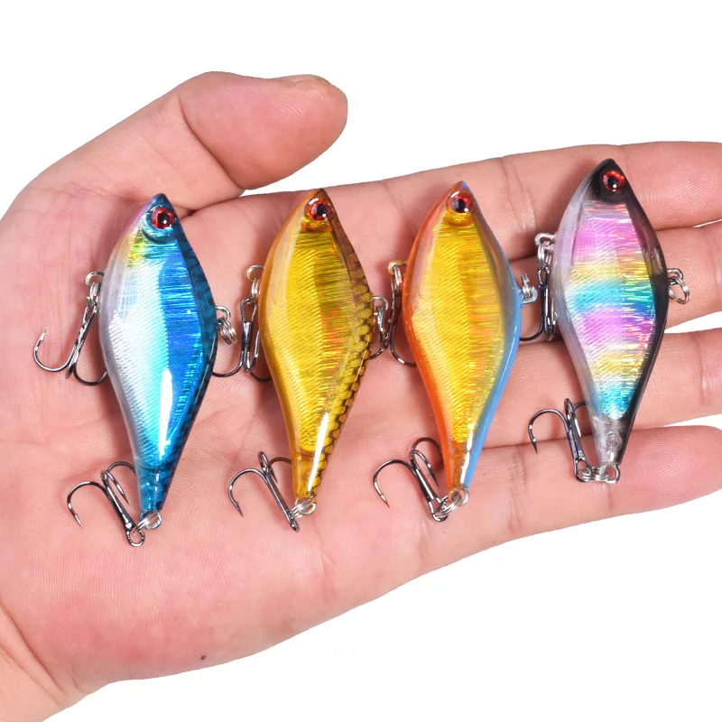 Señuelo de pesca hundido VIB, 6cm, 13,5g, 6, 1 ud. # Anzuelos triples Wobblers cebos artificiales Crankbait Peche para aparejos de pesca de carpa lubina - imagen 3