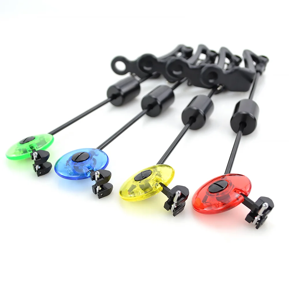 Hirisi LED pesca de carpa Swingers indicador de caída 4 colores en estuche con cremallera equipo de pesca de carpa B2022-4 - imagen 5
