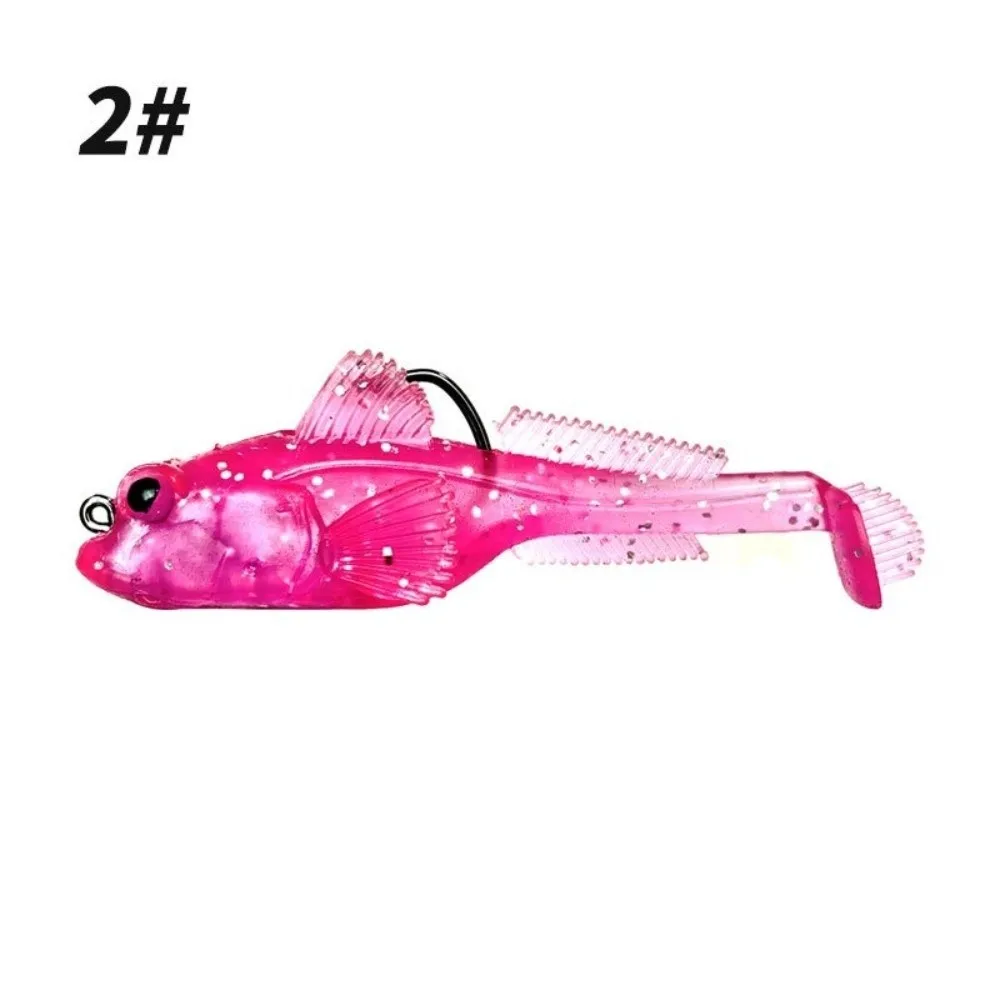 Señuelo de silicona Goby, anzuelo de 12g de peso que se hunde, señuelo suave, aparejos de perca, Material suave, Swimbaits, perca, pesca, 2 uds., 9g - imagen 2