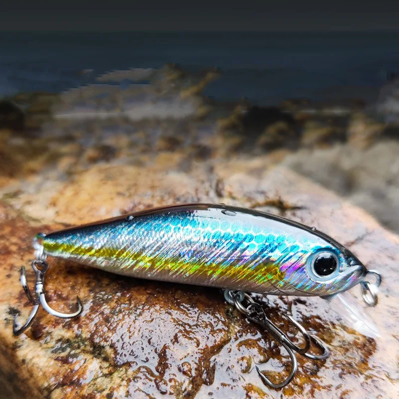 Nieuwe Mini Drijvende Minnow Wobbler Visaas 58Mm 5G Forel Kunstmatig Plastic Hard Aas 3d Ogen Crankaas Bas Visgerei - imagen 2
