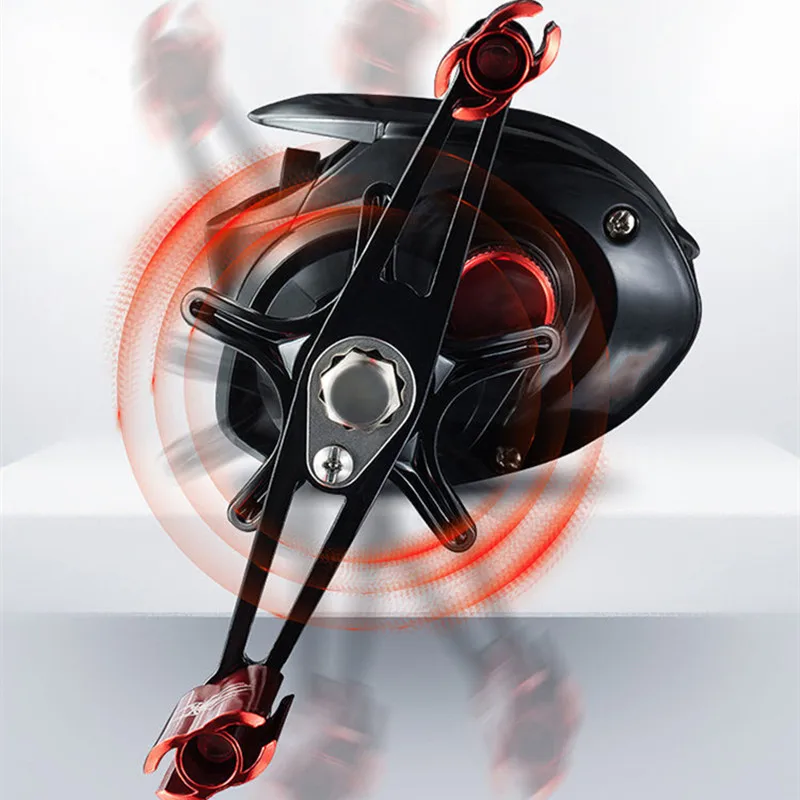 Carretes de Baitcaster, sistema de freno magnético 18 + 1, carrete de lanzador de cebo, relación de engranaje de alta velocidad 8,1: 1, perfil Ultra bajo, Baitcasting F - imagen 2