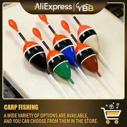 Bobbers deslizantes de madera Balsa, 5 uds., 15g, Kit de flotador de pesca deslizante con paradas, flotadores de alta sensibilidad para tipo de pez, panfish y trucha