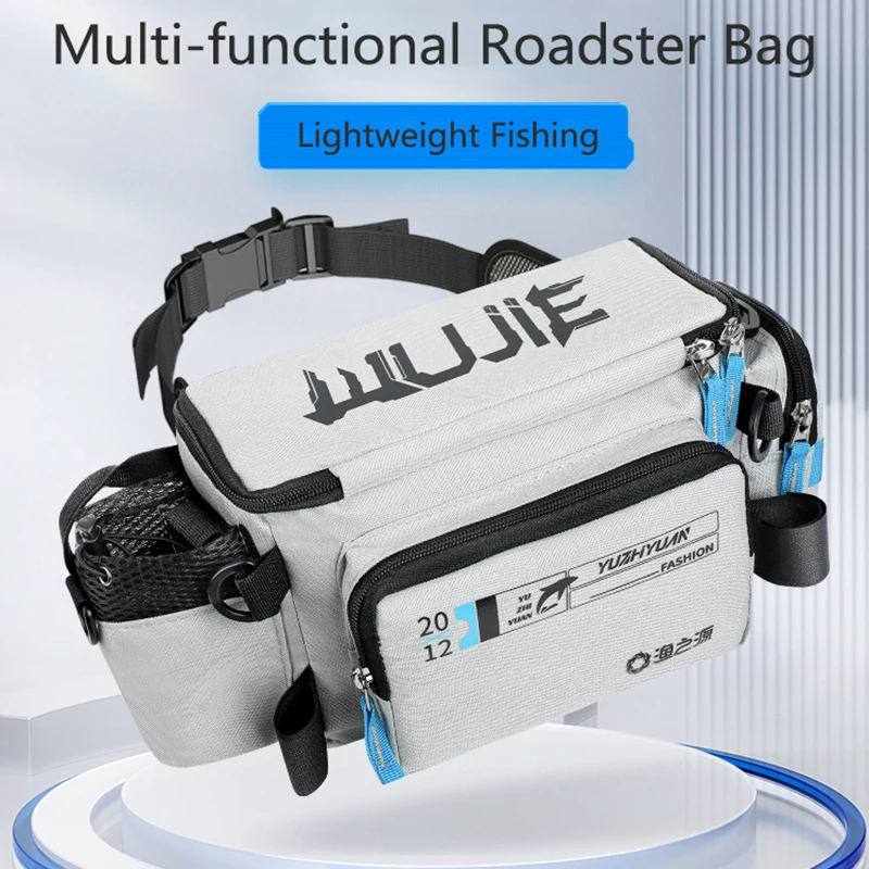 Bolsa de señuelos de pesca de gran capacidad, bolsa de aparejos multifunción, bandolera, carrete de cebo, caja de almacenamiento de caña, mochila de pesca de viaje - imagen 3