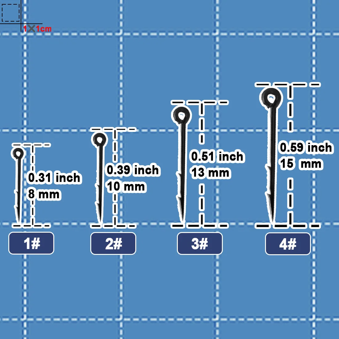 9KM 50 ~ 200 Uds Boilies de carpa herramienta de aguja accesorios de pesca - imagen 2