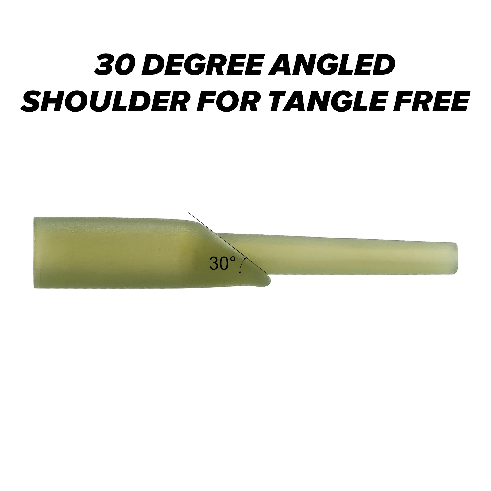 20 piezas para pesca de carpa, accesorio para correr, manga de tubo de goma, plástico, Conector de aparejo de helicóptero Heli Chod, verde, 3cm - imagen 4