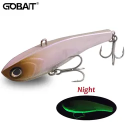 GOBAIT-señuelo de lápiz que se hunde, VIB, vibración, 34,5g, 9cm, fundición, Pesca de lubina, Swimbait, gancho, Spinner, Popper, cebo de silicona